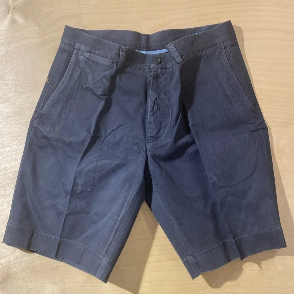 Ralph Lauren Dark Blue Flat Front Shorts 32 (OK)